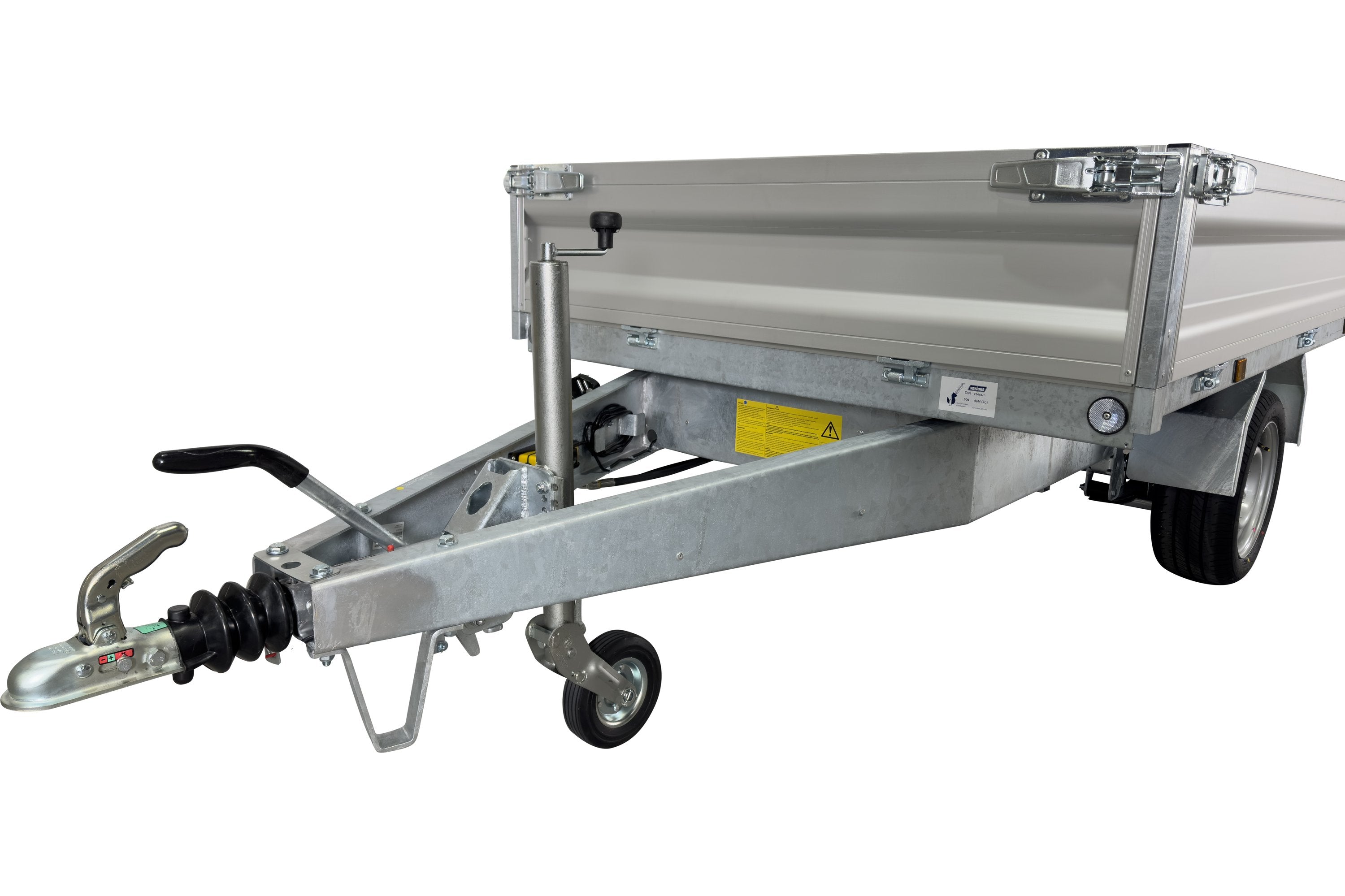 Variant 1315 T2 Tiptrailer | Aluminium/Stål | Ladmål 254 x 145 x 35 cm | 1350 kg