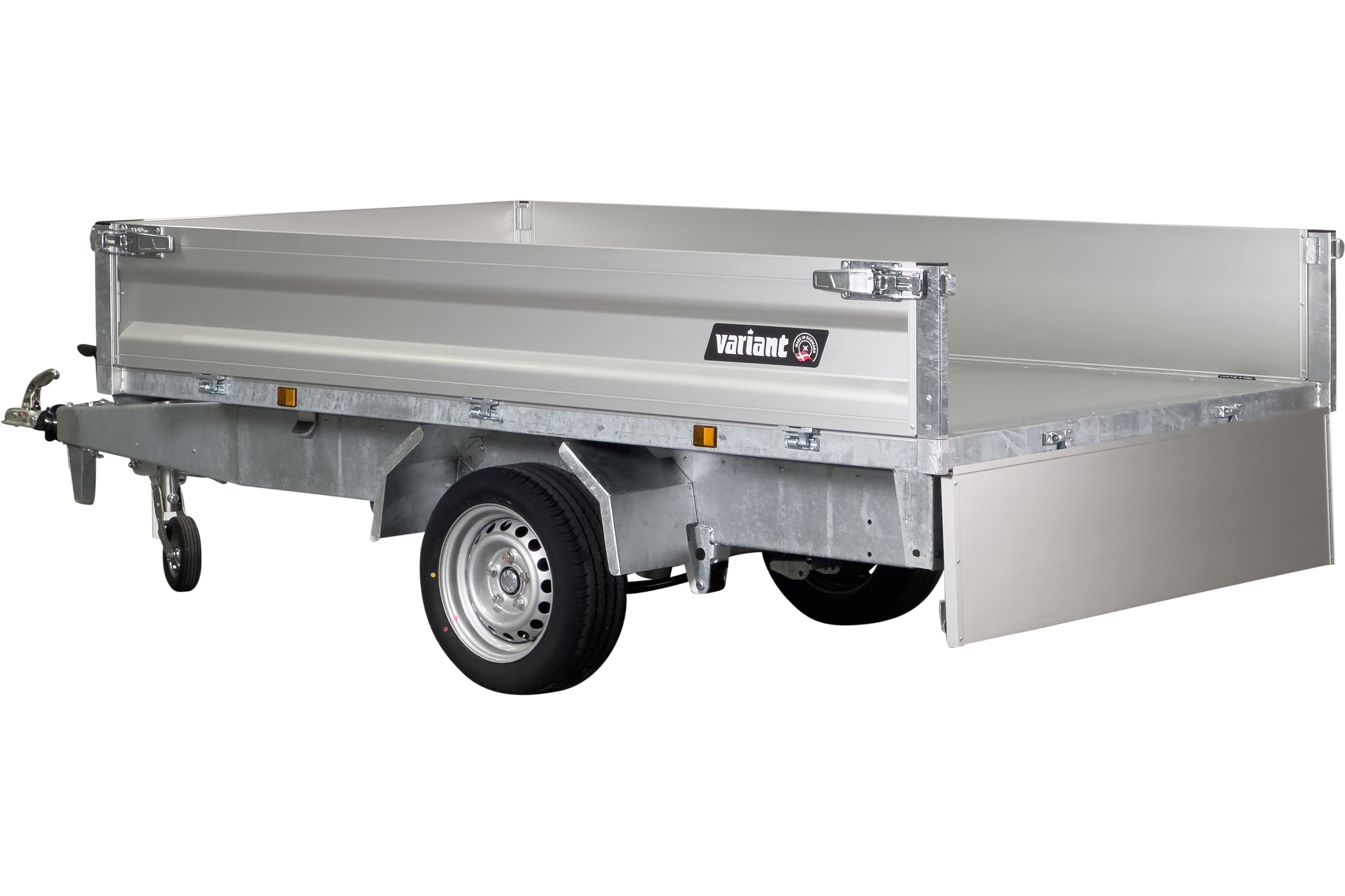 Variant 1315 T2 Tiptrailer | Aluminium/Stål | Ladmål 254 x 145 x 35 cm | 1350 kg