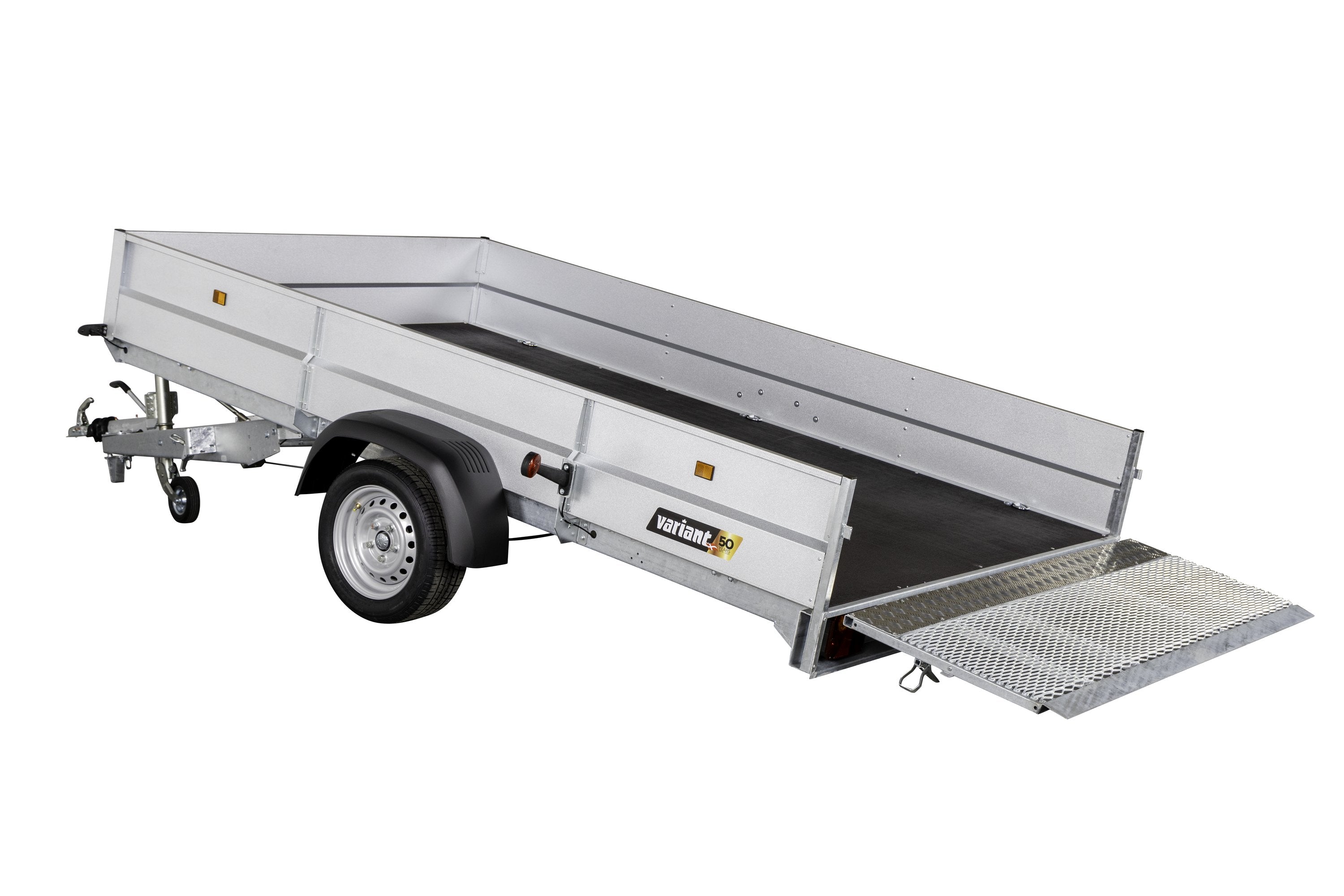Variant 1819 F1 Tiptrailer | Stål | Ladmål 314 x 195 x 39 cm | 1800 kg