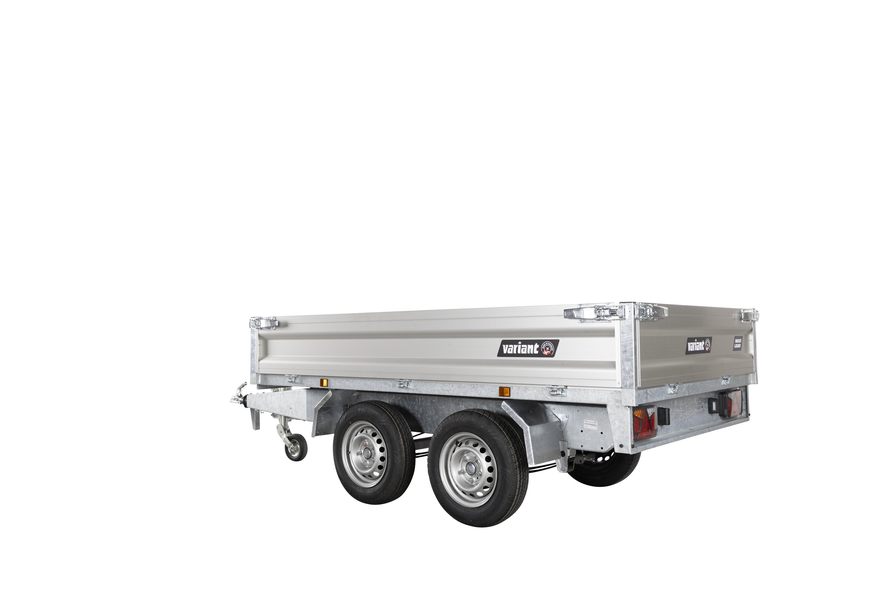 Variant 2015 T2 Maxi-Load Tiptrailer | Aluminium/Stål | Ladmål 254 x 145 x 35 cm | 2000 kg
