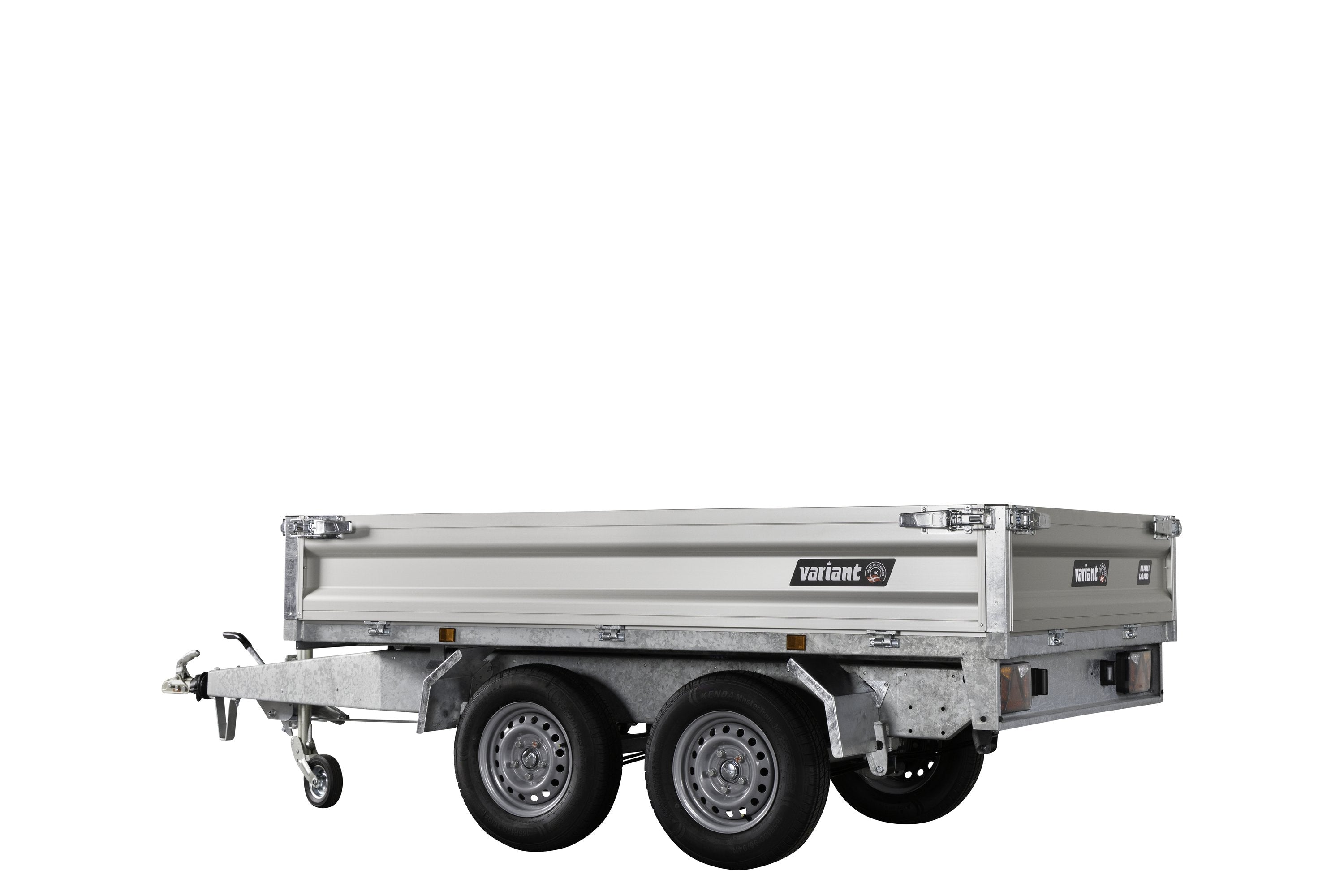 Variant 2715 T2 Tiptrailer | Aluminium/Stål | Ladmål 254 x 145 x 35 cm | 2700 kg