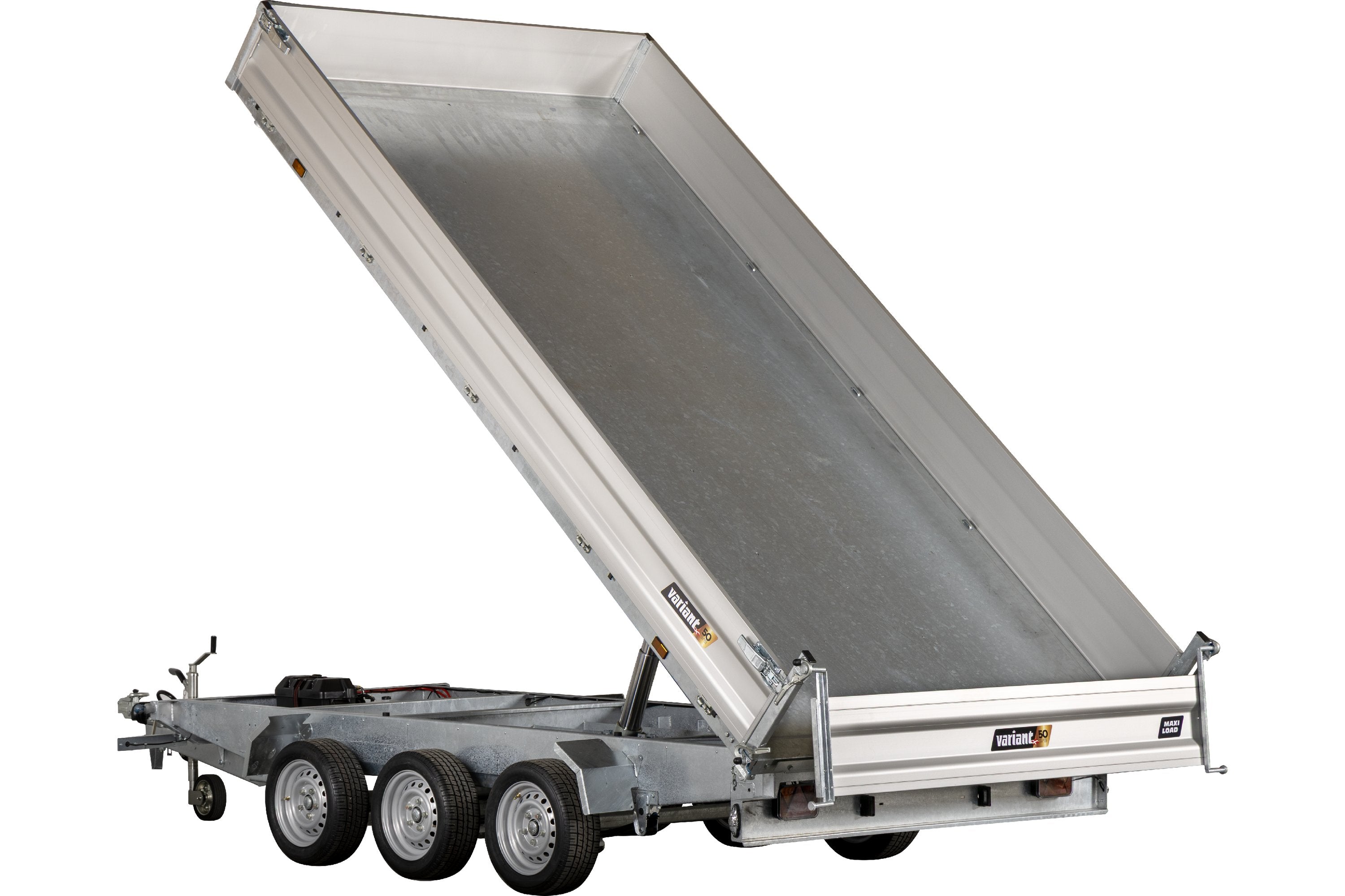Variant 3321 TB Tiptrailer | Aluminium/Stål | Ladmål 414 x 210 x 35 cm | 3500 kg