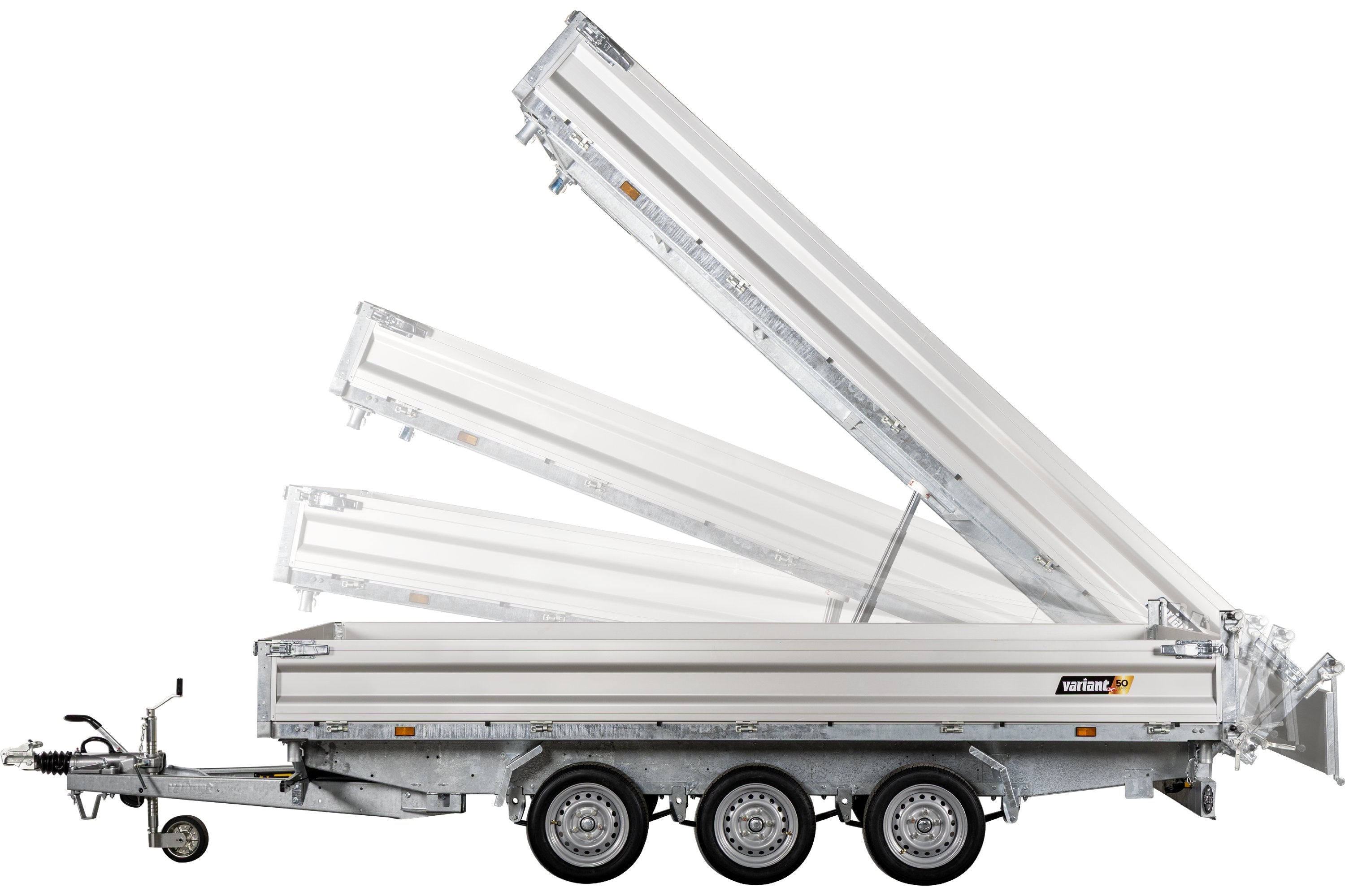 Variant 3321 TB Tiptrailer | Aluminium/Stål | Ladmål 414 x 210 x 35 cm | 3500 kg