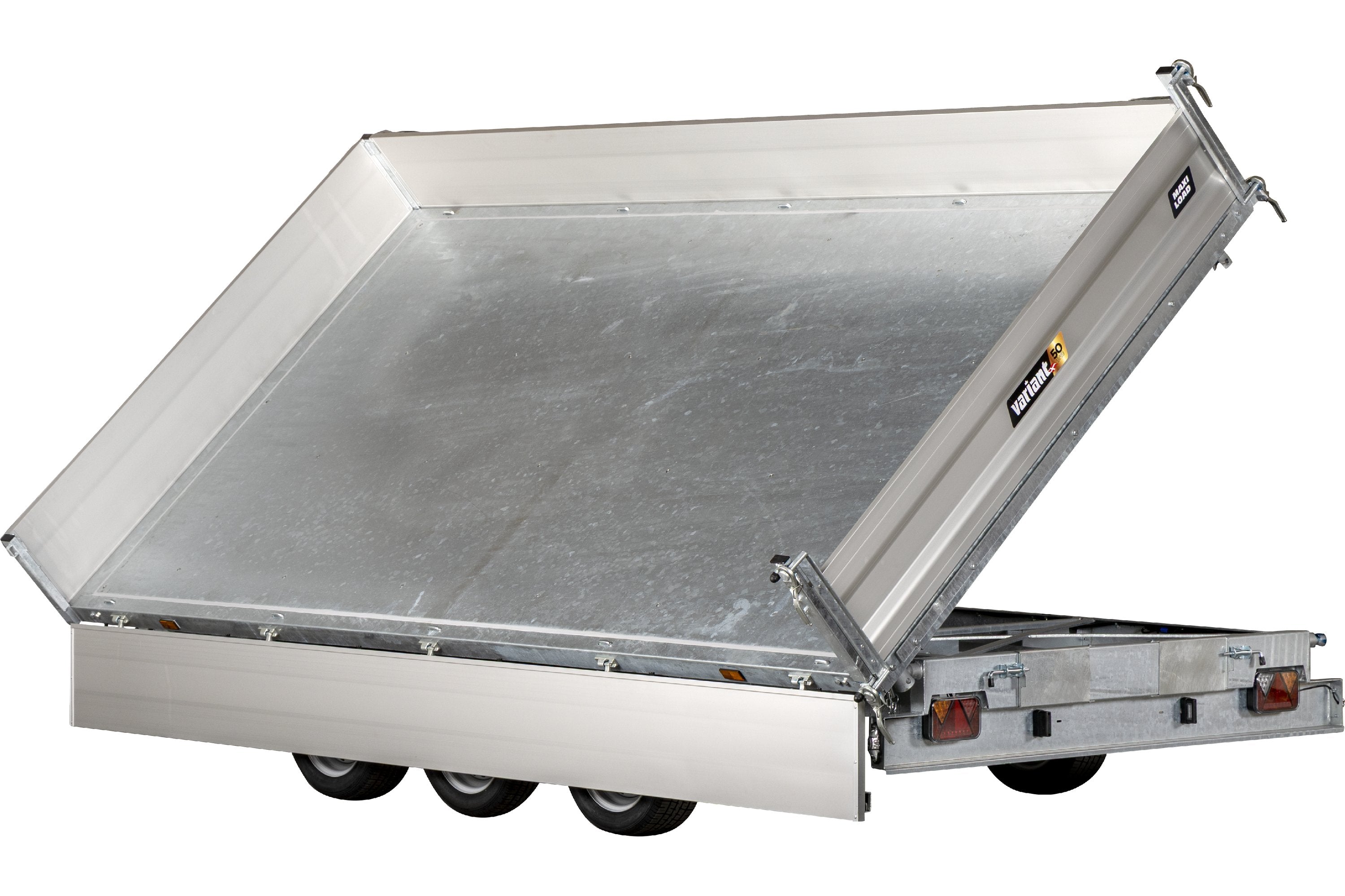 Variant 3321 TB Tiptrailer | Aluminium/Stål | Ladmål 414 x 210 x 35 cm | 3500 kg