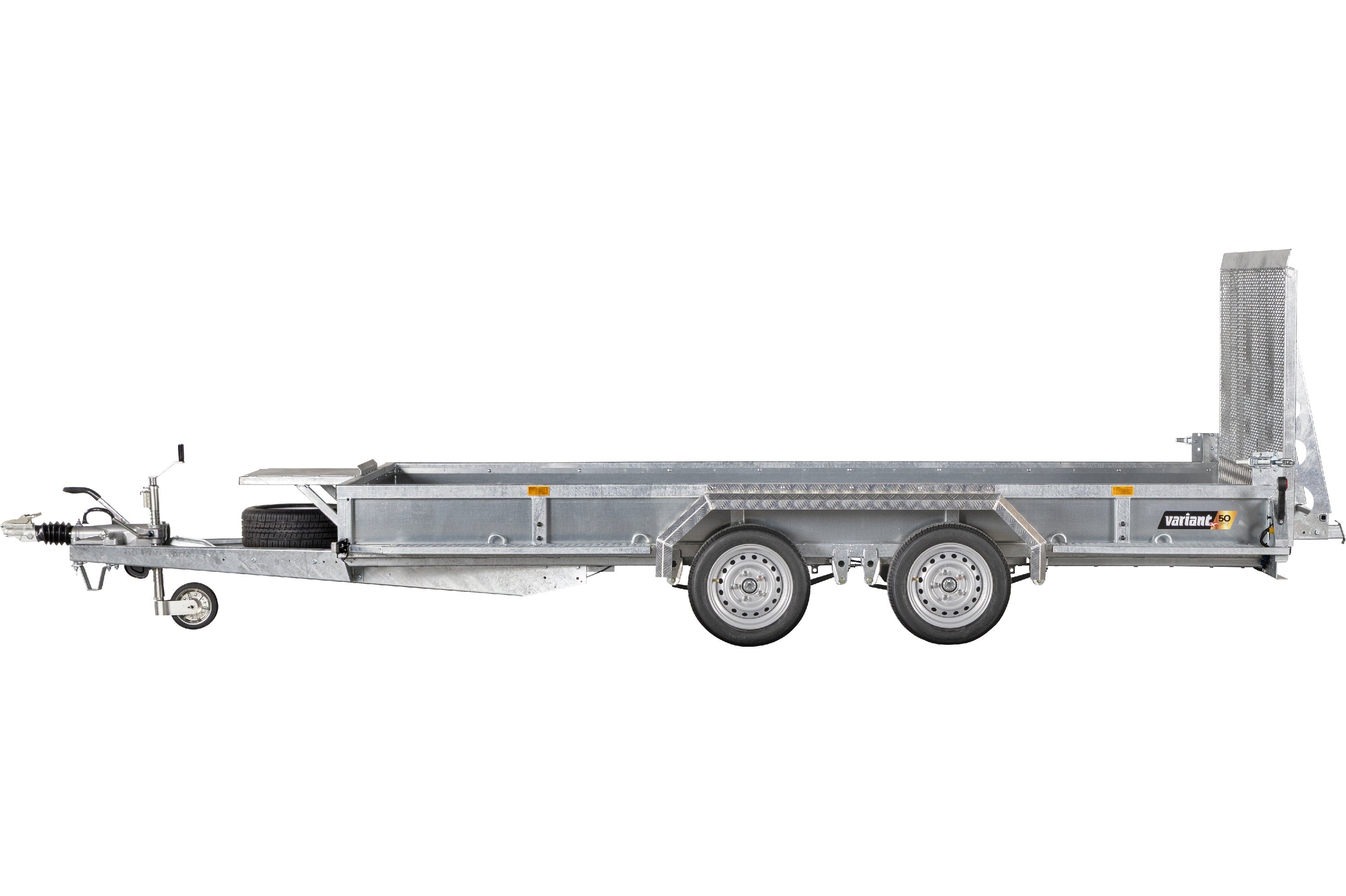 Variant 3518 M4 Maskintrailer | Stål | Ladmål 400 x 180 x 30 cm | 3500 kg