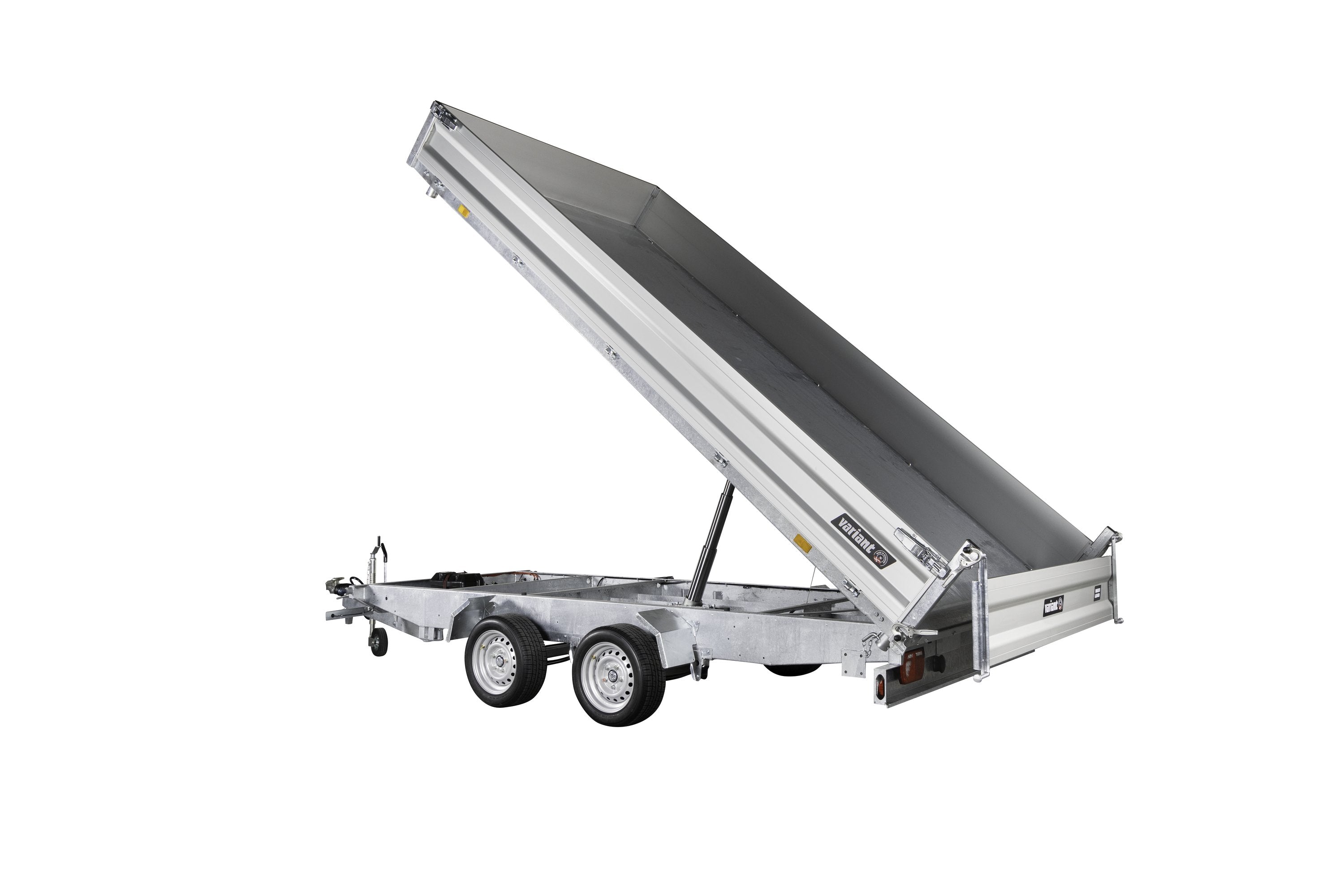 Variant 3521 TB Tiptrailer | Aluminium/Stål | Ladmål 414 x 210 x 35 cm | 3500 kg