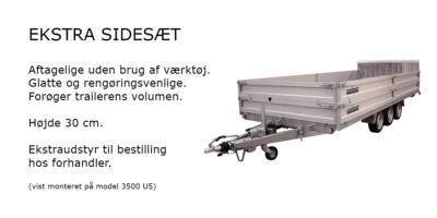 Variant 3500 U4 Uni trailer | Aluminium | Ladmål 420 x 210 x 30 cm | 3500 kg