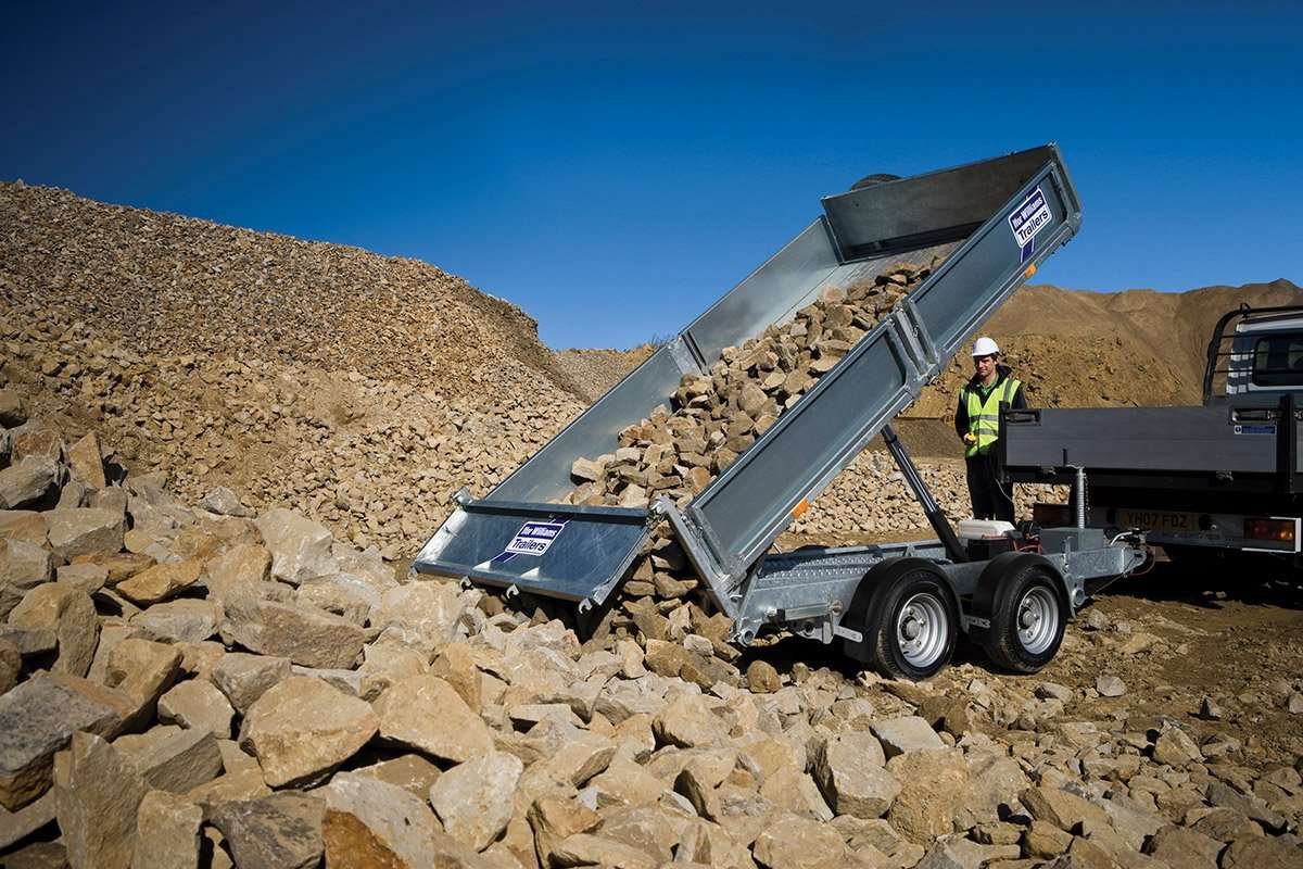 Ifor Williams TT3017 Tiptrailer | Ladmål 301 x 162 x 35 cm | 2 aksler, 12" hjul | 3500 kg