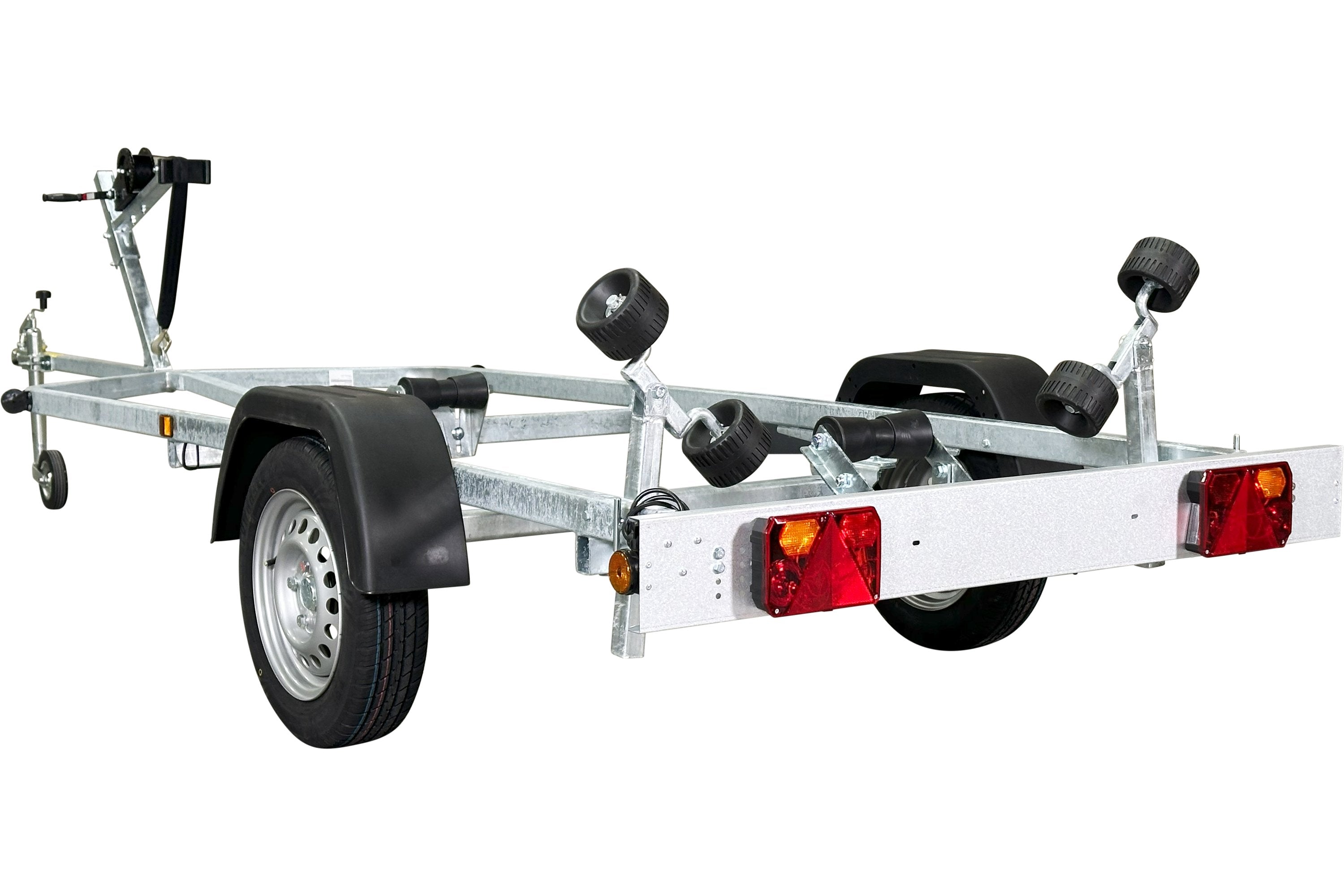 Variant OCEAN 750 Bådtrailer | Ladmål 59 x 156 x 126 cm | 1 aksler, 13" hjul | 750 kg