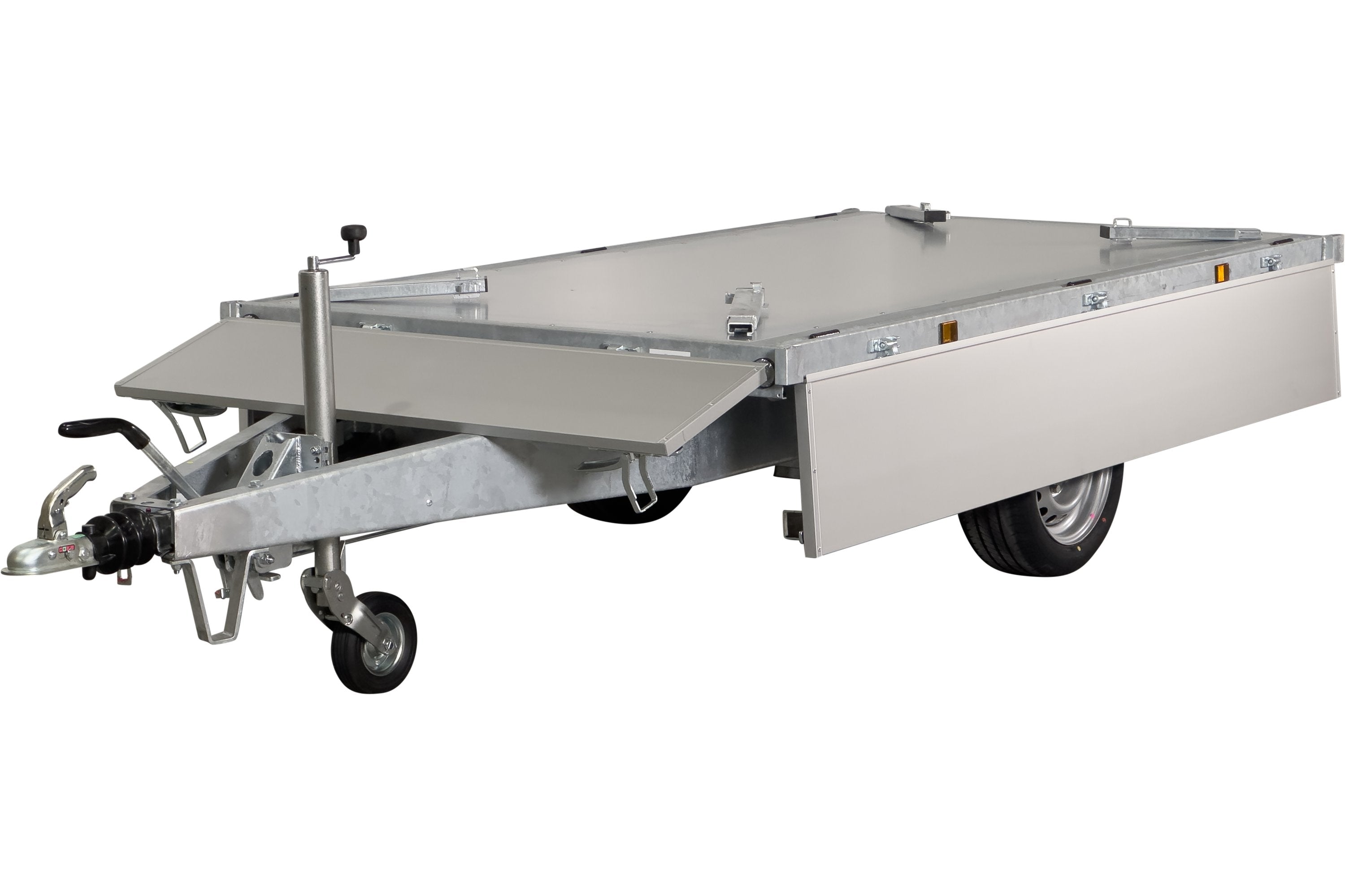 Variant 1315 T2 Tiptrailer | Aluminium/Stål | Ladmål 254 x 145 x 35 cm | 1350 kg