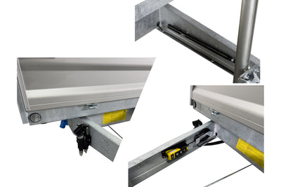 Variant 1315 T2 Tiptrailer | Aluminium/Stål | Ladmål 254 x 145 x 35 cm | 1350 kg