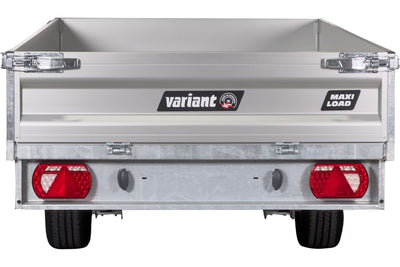 Variant 1315 T2 Tiptrailer | Aluminium/Stål | Ladmål 254 x 145 x 35 cm | 1350 kg