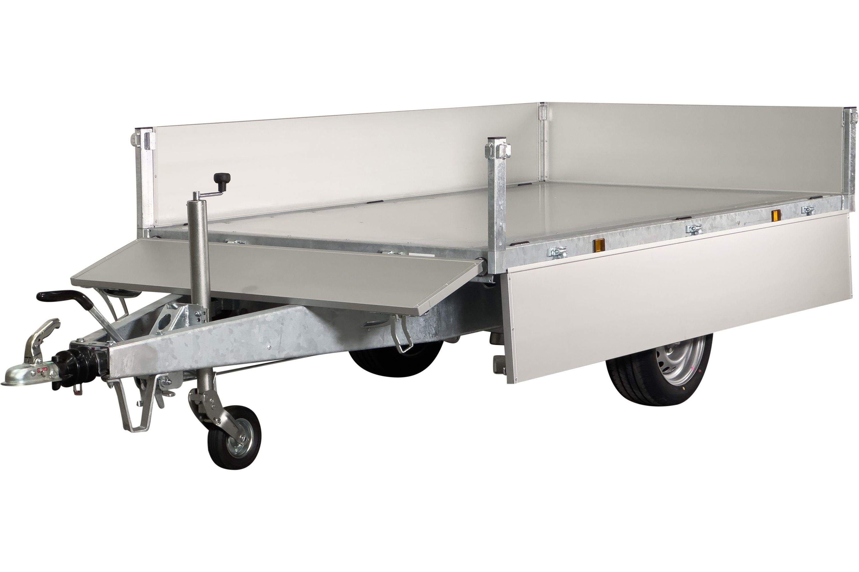 Variant 1815 T2 Basic Tiptrailer | Aluminium/Stål | Ladmål 254 x 145 x 35 cm | 1800 kg