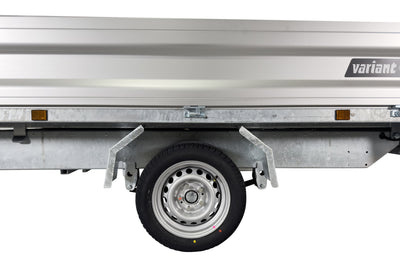 Variant 1815 T2 Basic Tiptrailer | Aluminium/Stål | Ladmål 254 x 145 x 35 cm | 1800 kg