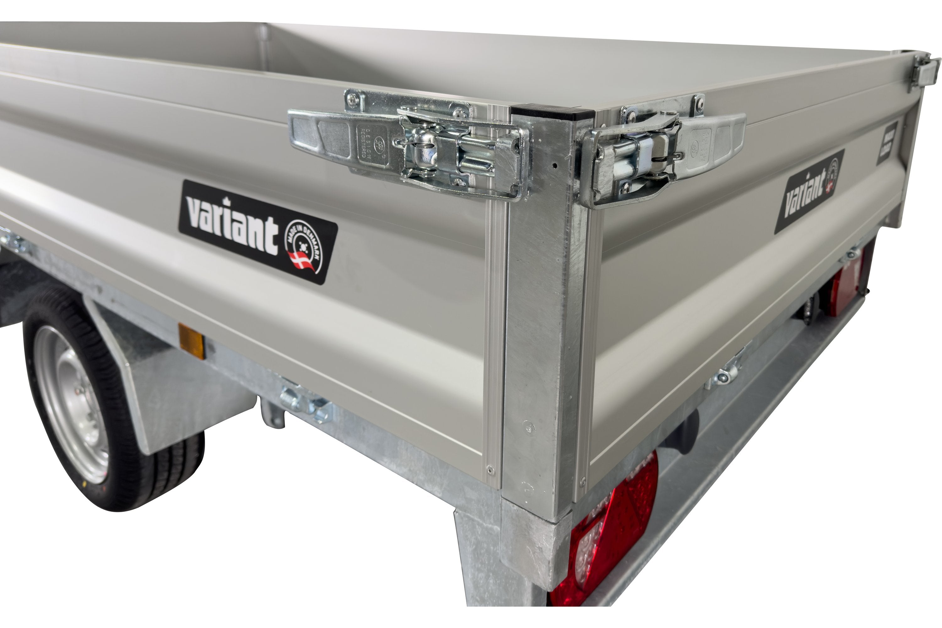 Variant 1815 T2 Basic Tiptrailer | Aluminium/Stål | Ladmål 254 x 145 x 35 cm | 1800 kg