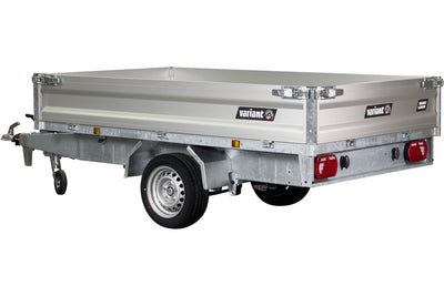 Variant 1815 T2 Basic Tiptrailer | Aluminium/Stål | Ladmål 254 x 145 x 35 cm | 1800 kg