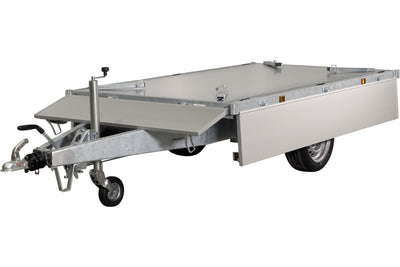 Variant 1815 T2 Tiptrailer | Aluminium/Stål | Ladmål 254 x 145 x 35 cm | 1800 kg
