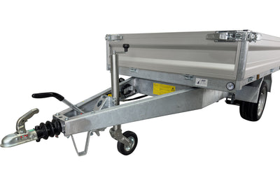 Variant 1815 T2 Tiptrailer | Aluminium/Stål | Ladmål 254 x 145 x 35 cm | 1800 kg