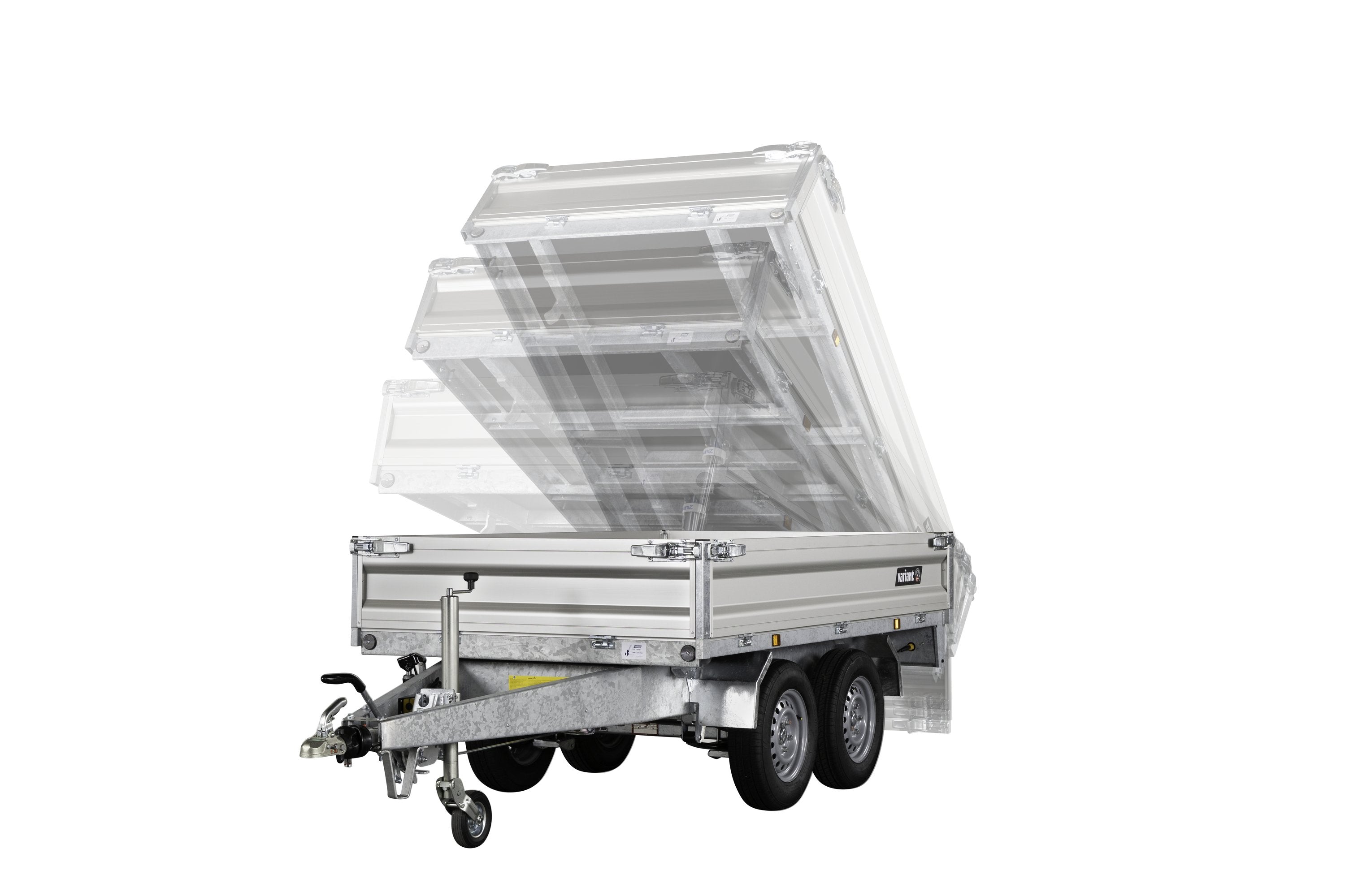 Variant 2715 T2 Maxi-Load Tiptrailer | Aluminium/Stål | Ladmål 254 x 145 x 35 cm | 2700 kg