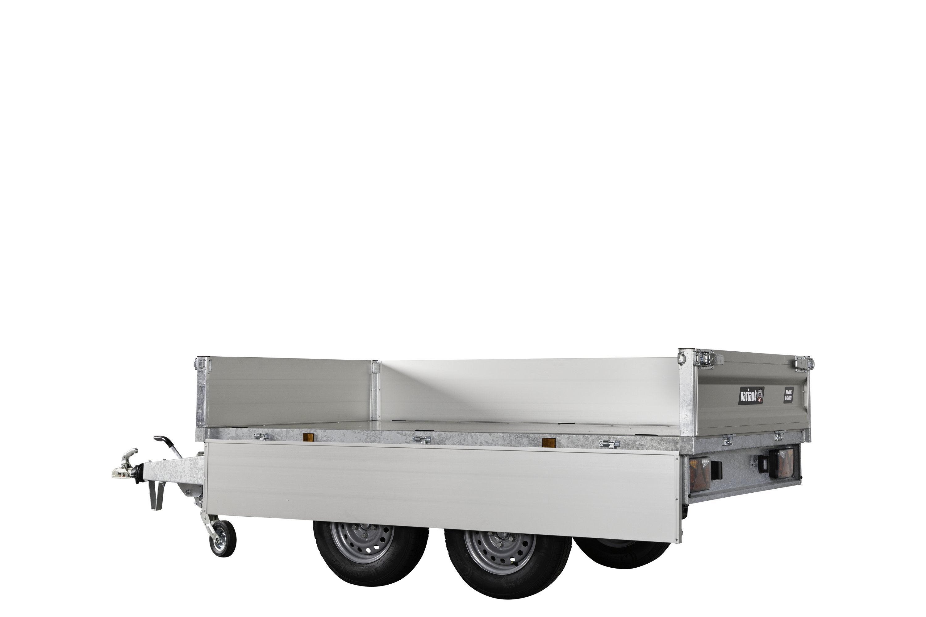 Variant 2715 T2 Tiptrailer | Aluminium/Stål | Ladmål 254 x 145 x 35 cm | 2700 kg