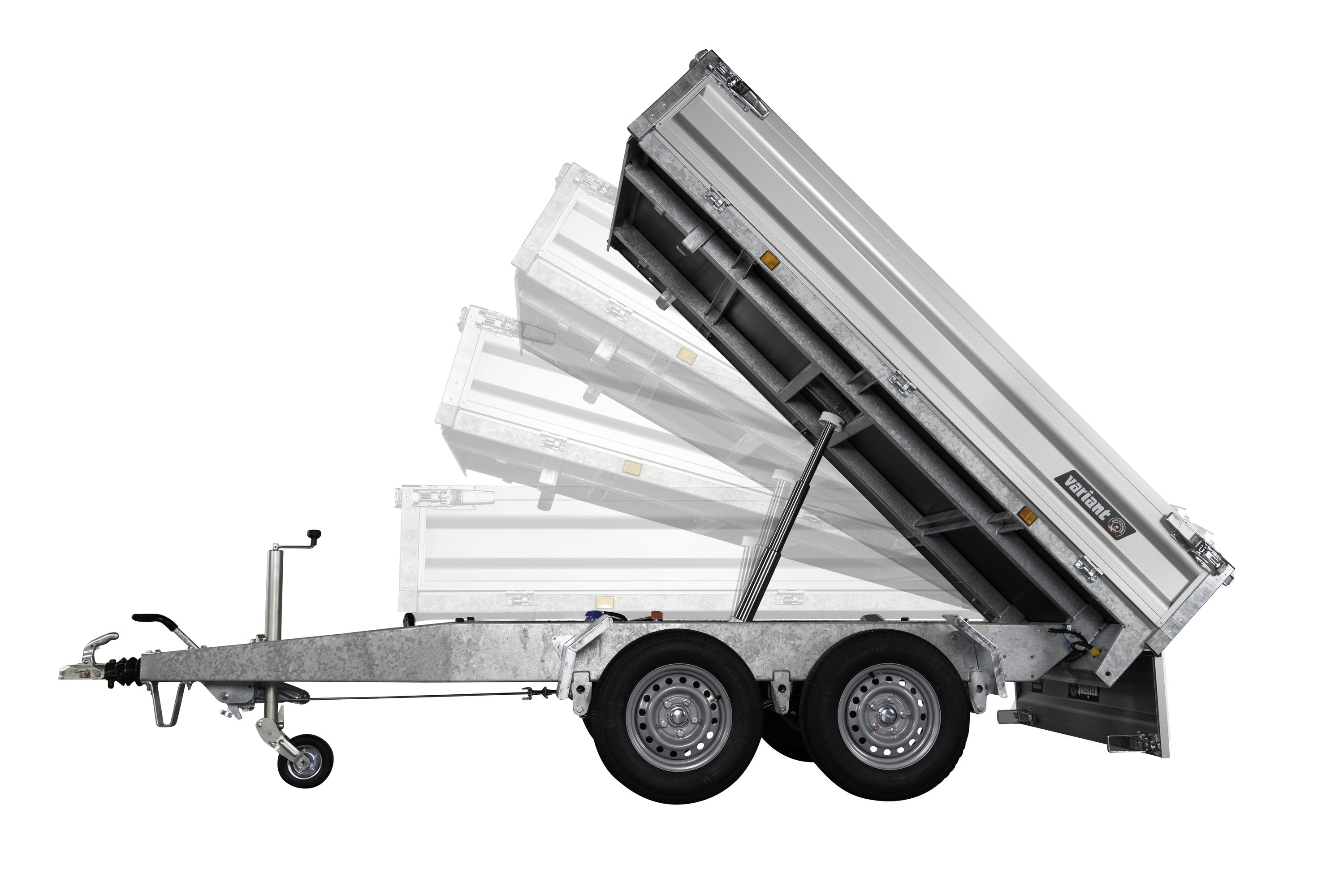 Variant 2715 T2 Maxi-Load Tiptrailer | Aluminium/Stål | Ladmål 254 x 145 x 35 cm | 2700 kg