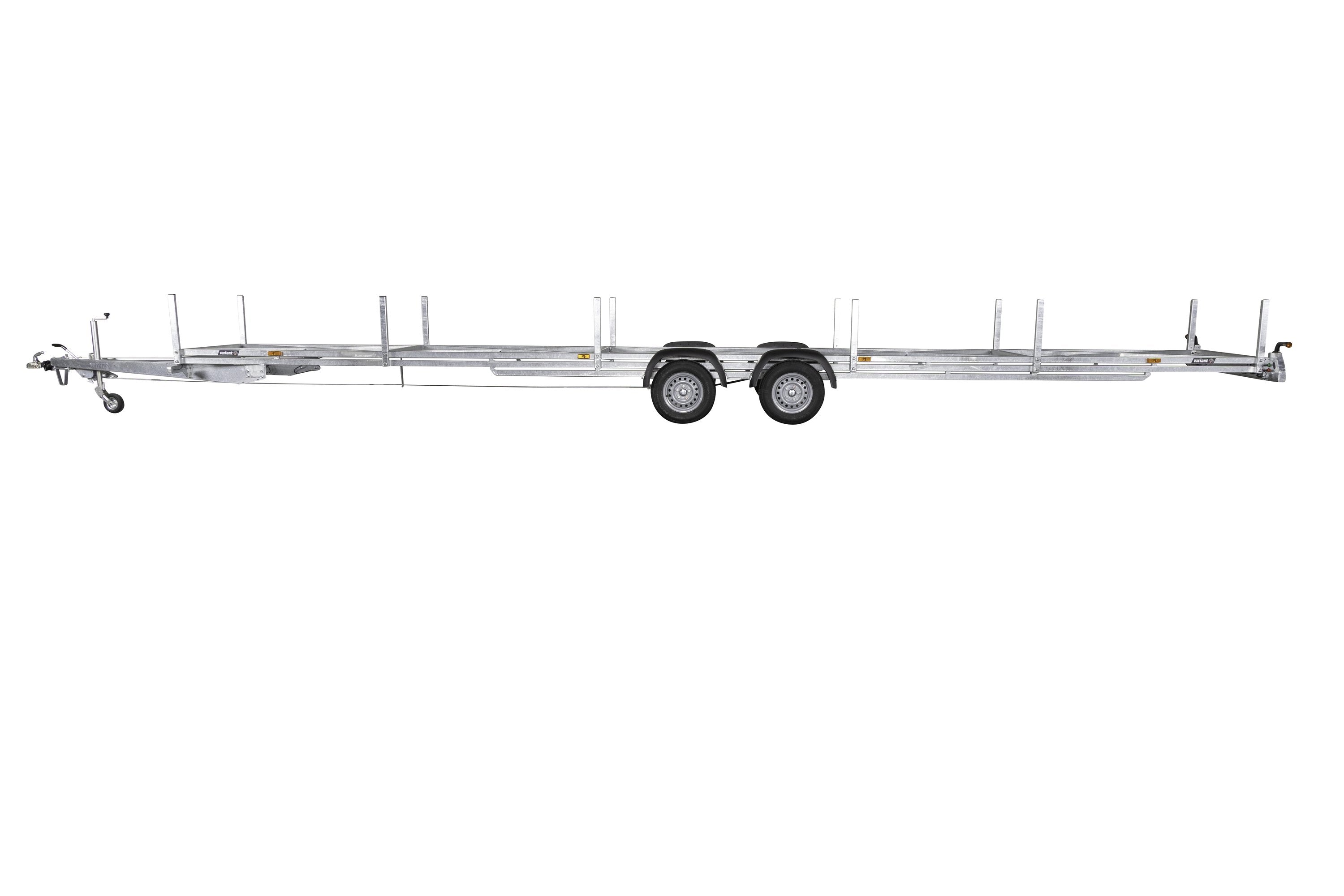 Variant 2716 R10 rørtrailer | Stål | Ladmål 994 x 110 x 51 cm | 2700 kg