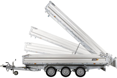 Variant 3321 TB Tiptrailer | Aluminium/Stål | Ladmål 414 x 210 x 35 cm | 3500 kg