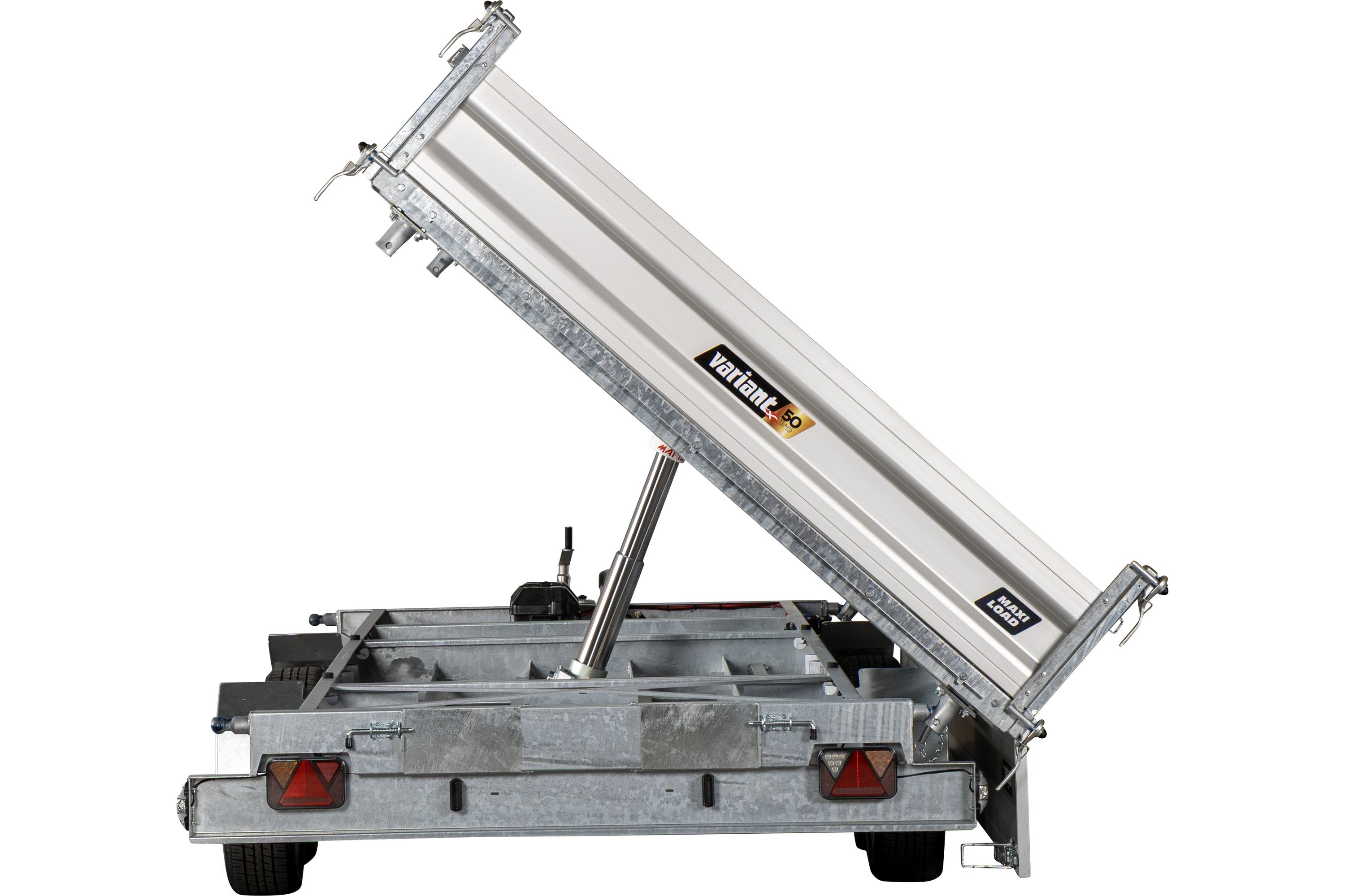 Variant 3321 TB Tiptrailer | Aluminium/Stål | Ladmål 414 x 210 x 35 cm | 3500 kg