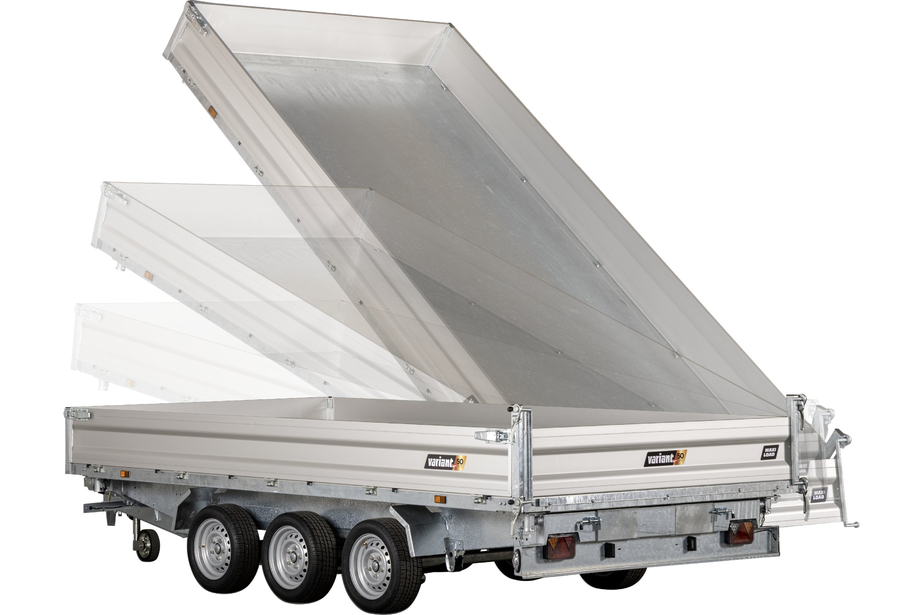 Variant 3321 TB Tiptrailer | Aluminium/Stål | Ladmål 414 x 210 x 35 cm | 3500 kg