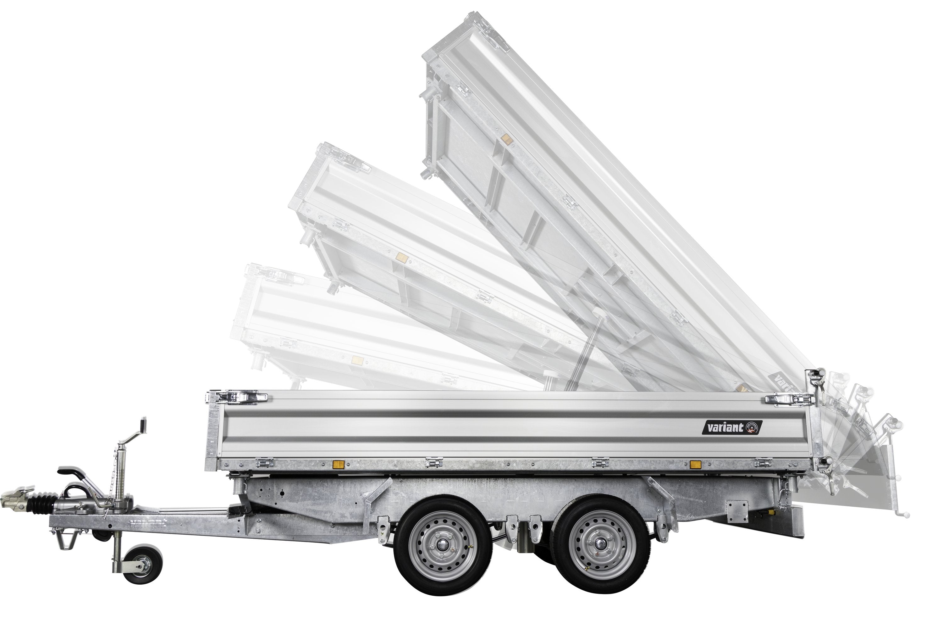 Variant 3517 TB Tiptrailer | Aluminium/Stål | Ladmål 320 x 168 x 35 cm | 3500 kg