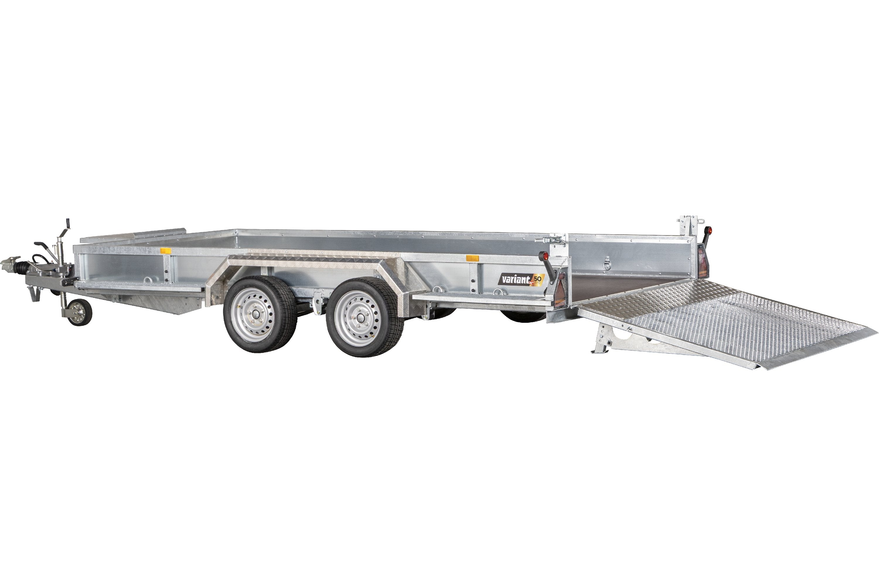 Variant 3518 M4 Maskintrailer | Stål | Ladmål 400 x 180 x 30 cm | 3500 kg