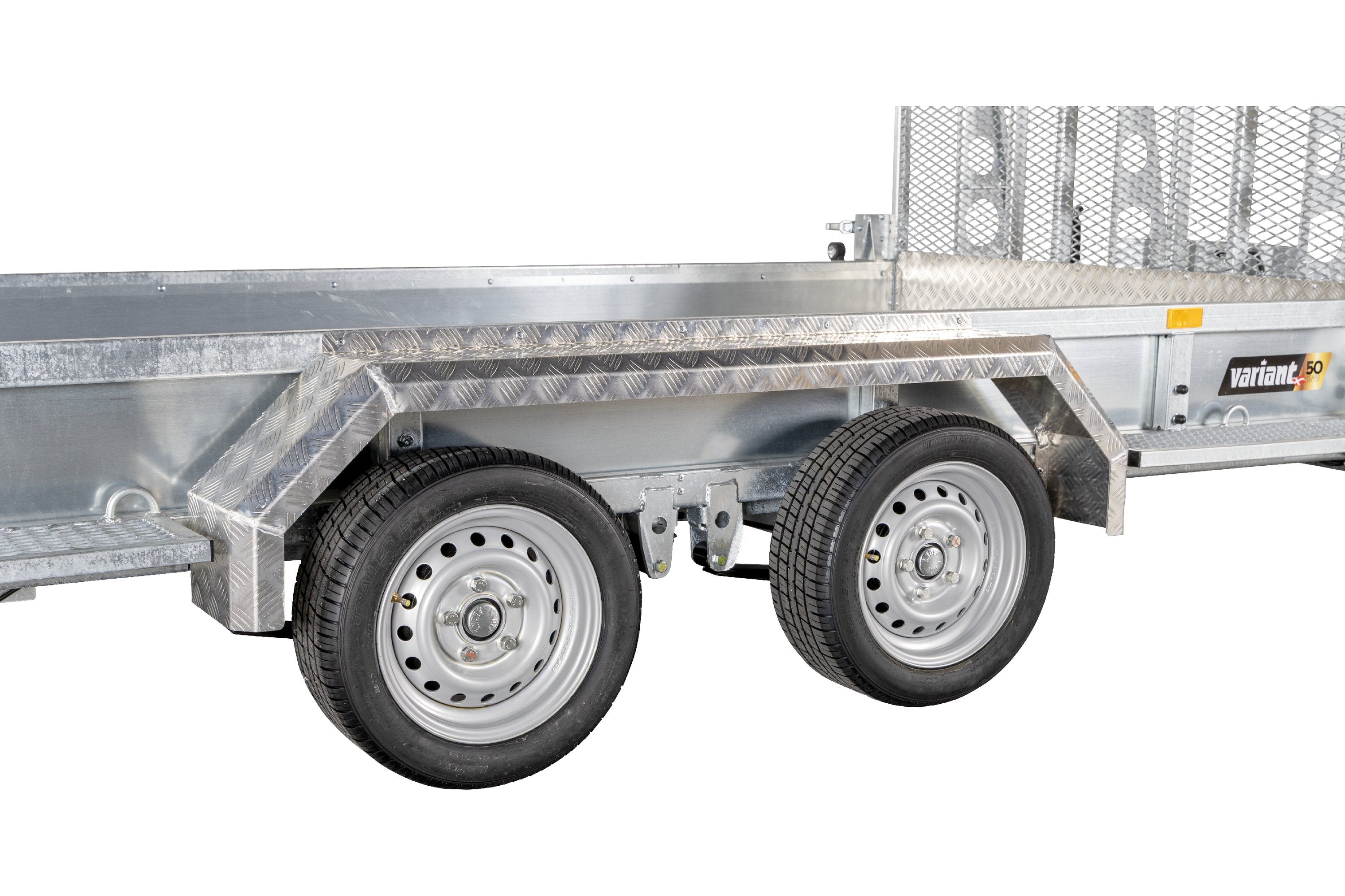Variant 3518 M4 Maskintrailer | Stål | Ladmål 400 x 180 x 30 cm | 3500 kg