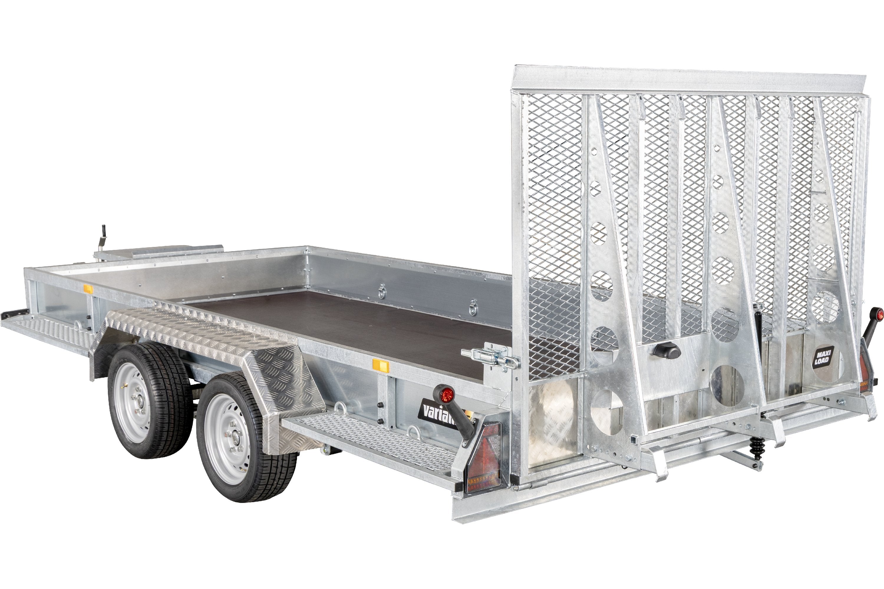 Variant 3518 M4 Maskintrailer | Stål | Ladmål 400 x 180 x 30 cm | 3500 kg