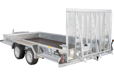 Variant 3518 M4 Maskintrailer | Stål | Ladmål 400 x 180 x 30 cm | 3500 kg