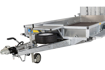 Variant 3518 M4 Maskintrailer | Stål | Ladmål 400 x 180 x 30 cm | 3500 kg