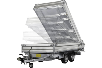 Variant 3519 TB Tiptrailer | Aluminium/Stål | Ladmål 361 x 185 x 35 cm | 3500 kg