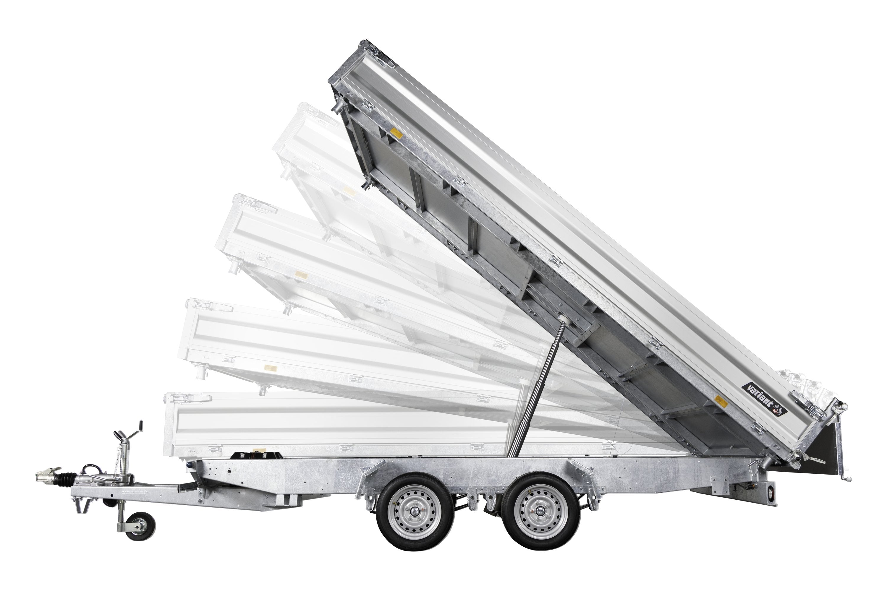 Variant 3521 TB Tiptrailer | Aluminium/Stål | Ladmål 414 x 210 x 35 cm | 3500 kg