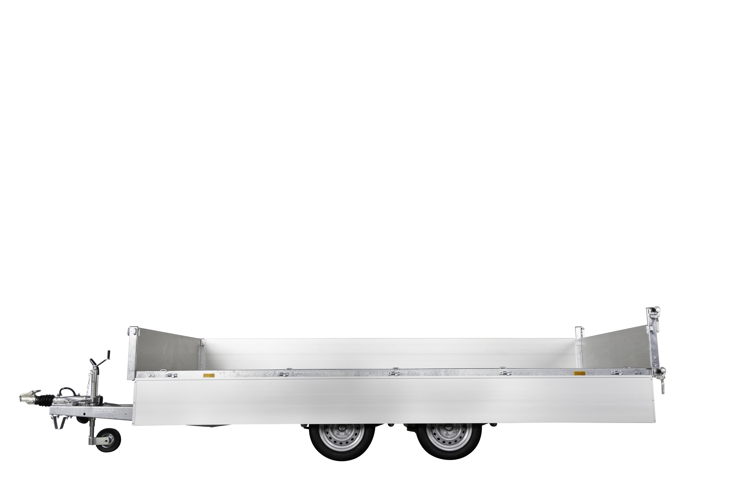 Variant 3521 TB Tiptrailer | Aluminium/Stål | Ladmål 414 x 210 x 35 cm | 3500 kg