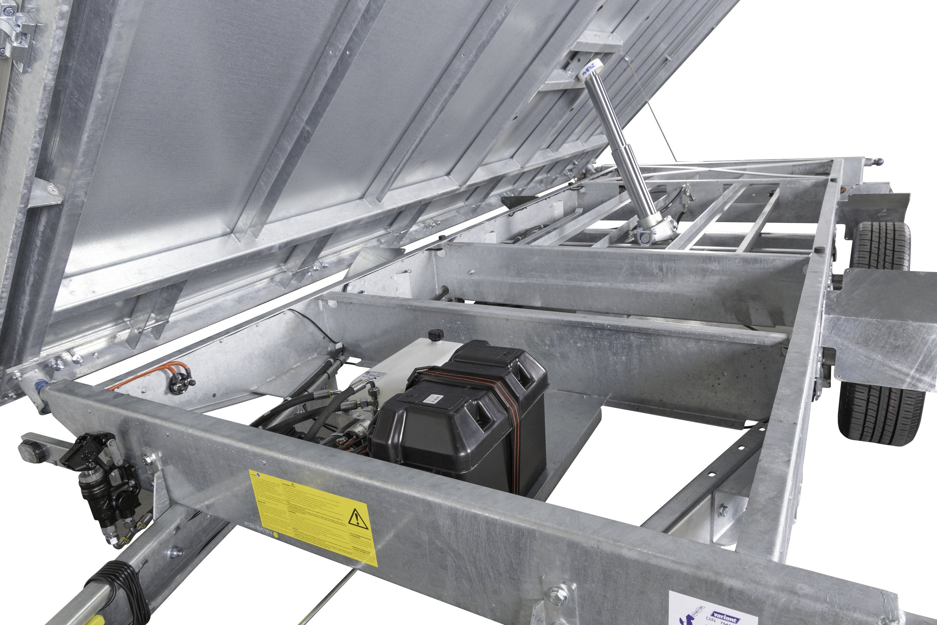 Variant 3521 TB Tiptrailer | Aluminium/Stål | Ladmål 414 x 210 x 35 cm | 3500 kg