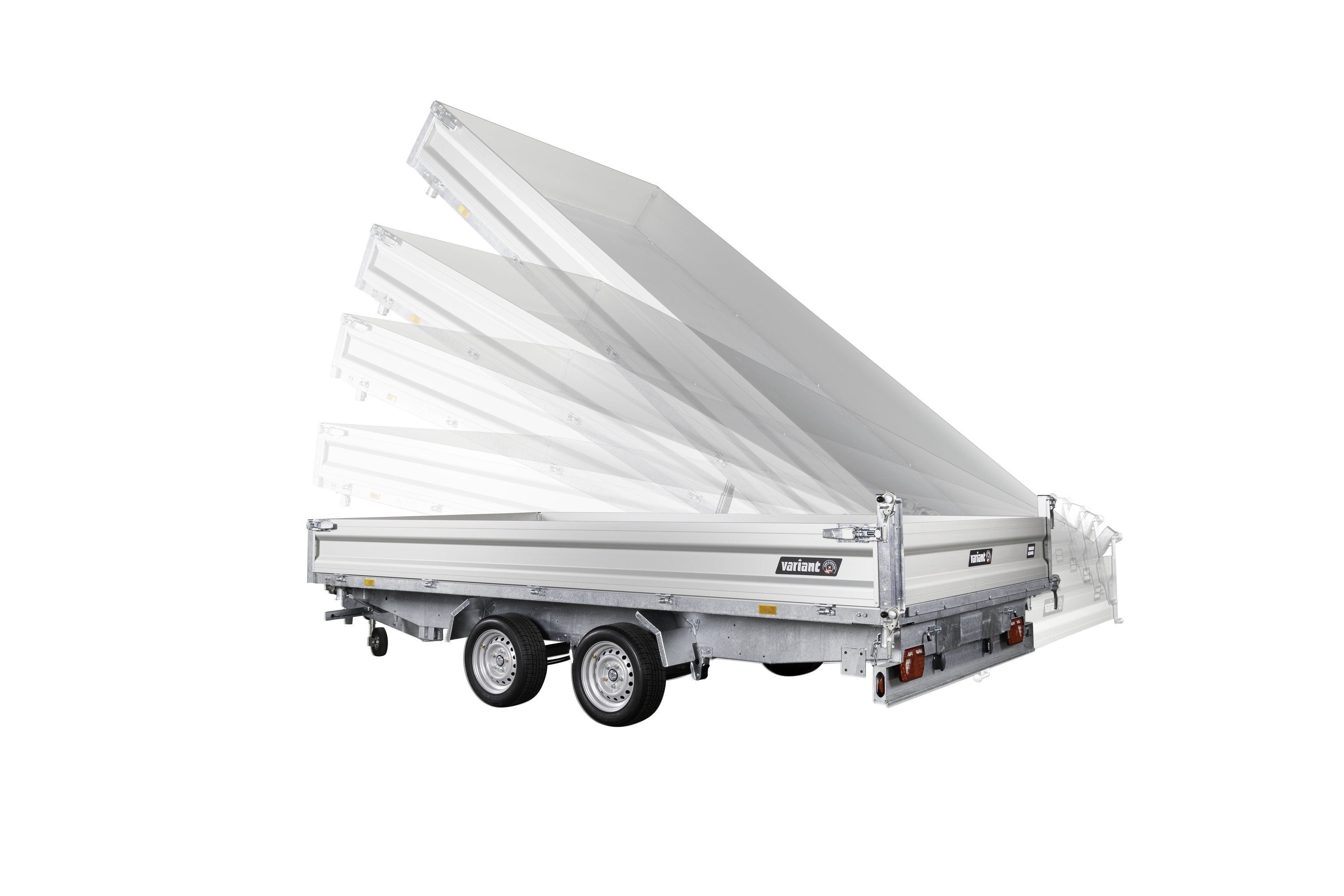 Variant 3521 TB Tiptrailer | Aluminium/Stål | Ladmål 414 x 210 x 35 cm | 3500 kg