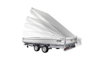 Variant 3521 TB Tiptrailer | Aluminium/Stål | Ladmål 414 x 210 x 35 cm | 3500 kg